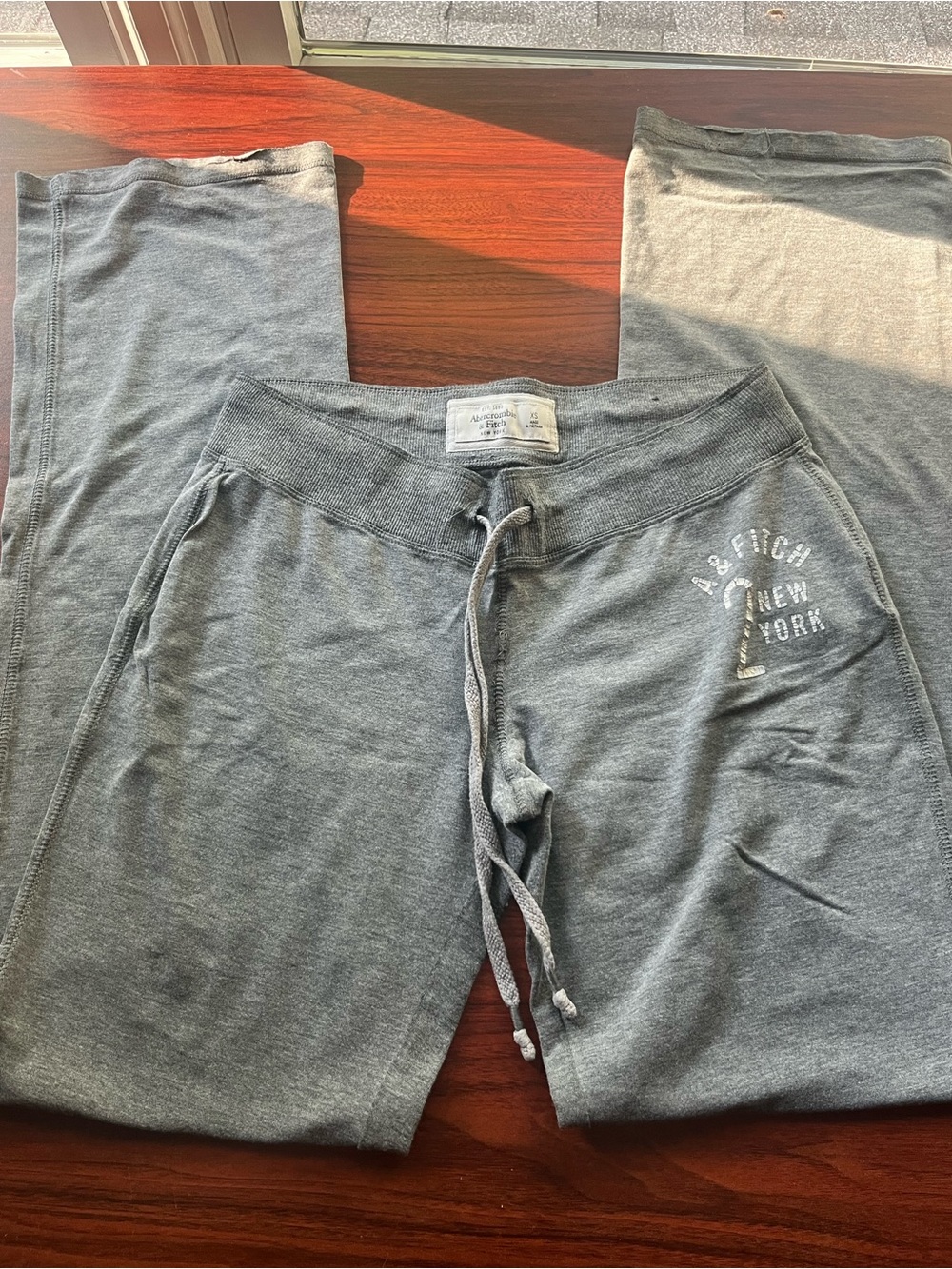 Abercrombie & Fitch Gray Drawstring Joggers